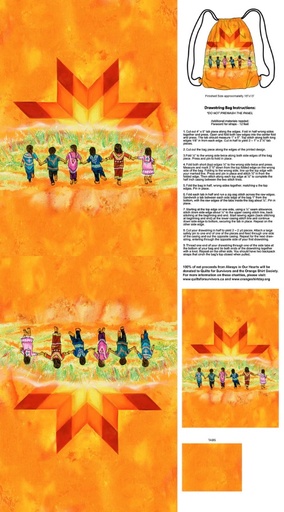 [NOR-C28656-54] Always in Our Hearts Canvas Bag Panel from Northcott