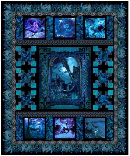 [PP-BlueFury] Blue Fury Quilt by In the Beginning