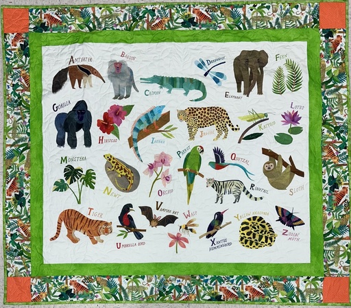 [PP-AlphaJung] Alphabet Jungle Quilt Kit