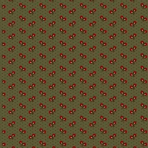 [MB-R171653D-GRN] Prairie Dry Goods II Flowers & Stars Green from Marcus