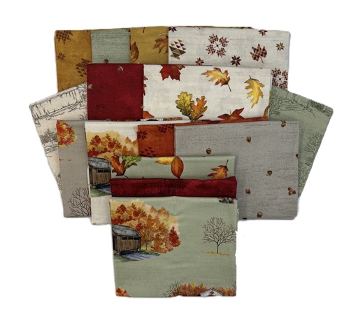 [PP-CovBridFQB] Covered Bridges in the Fall Fat Quarter Bundle