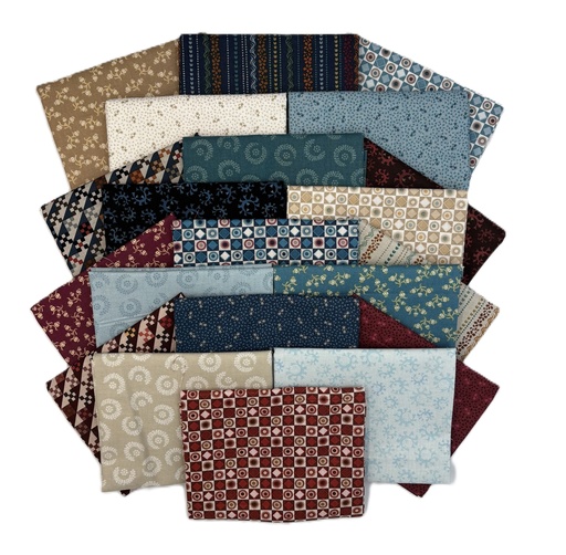 [PP-BlueMFQB] Blue Mill Fat Quarter Bundle VA Quilt Museum