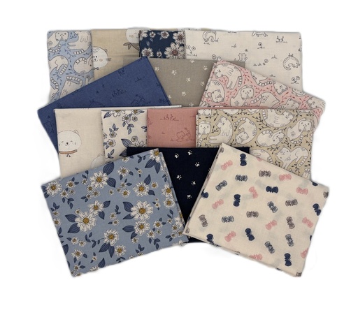 [PP-KittenFFQB] Kitten Fun by Clothworks Fat Quarter Bundle