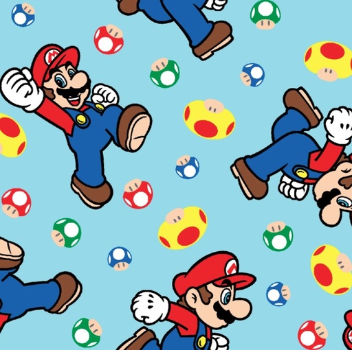 [SC-80336-160028] Super Mario Mario and Mushroom Toss Blue from Springs Creative