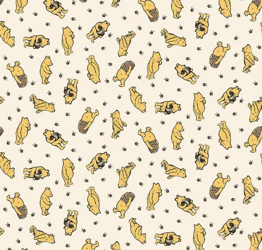 [RB-17002-CRM] Winnie The Pooh Toss Cream by Echo Park Paper Co. for Riley Blake Designs