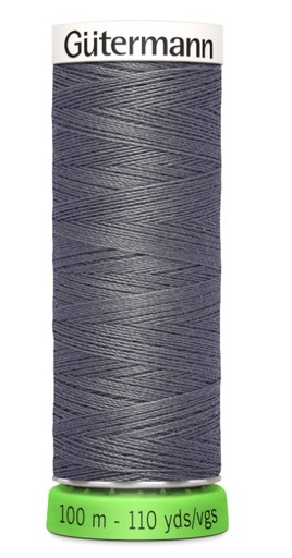[GUT-RPET-701] Gutermann Recycled Polyester Thread Rail Grey 110 Yds