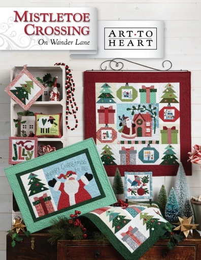 [ATH-179P] Mistletoe Crossing on Wander Lane Block 12 Pattern by Nancy Halvorsen
