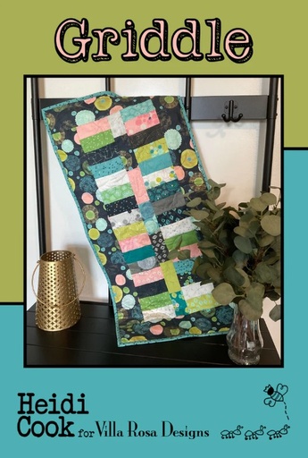 [VRD-MC-066] Griddle Table Runner Pattern by Heidi Cook for Villa Rosa Designs