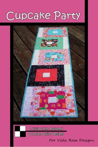 [VRD-OR-002] Cupcake Party Table Runner Pattern by Tricia Lynn Maloney for Villa Rosa Designs