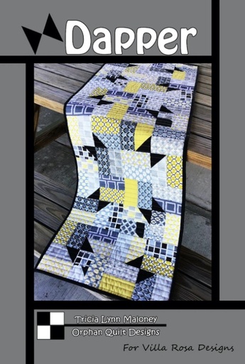 [VRD-OQ-042] Dapper Table Runner Pattern by Tricia Lynn Maloney for Villa Rosa Designs