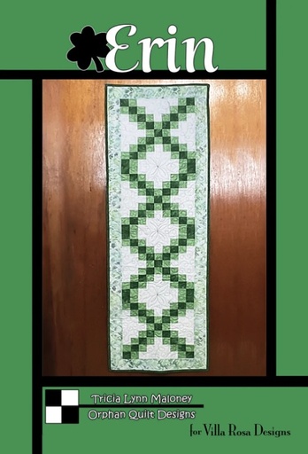 [VRD-OQ-116] Erin Table Runner Pattern by Tricia Lynn Maloney for Villa Rosa Designs