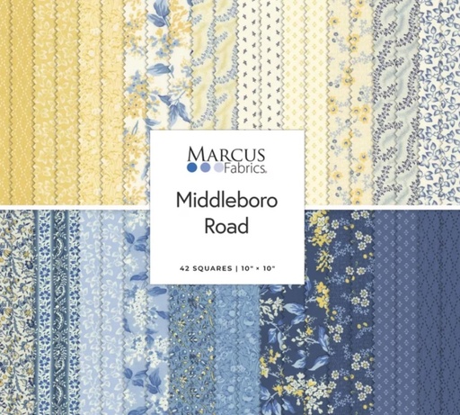 [WF-SS151] Middleboro Road 10" x 10" Squares from Marcus Fabrics