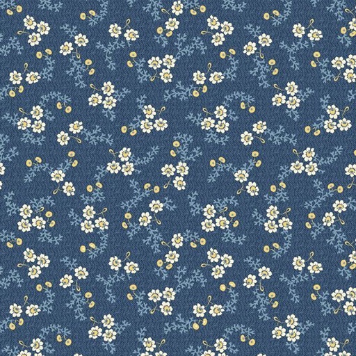 [MB-R581559D-NVY] Middleboro Road Garden Navy from Marcus Fabrics