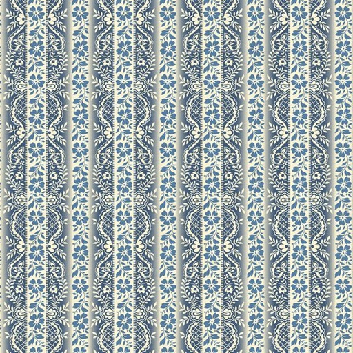 [MB-R581567D-BLU] Middleboro Road Stripe Blue from Marcus Fabrics