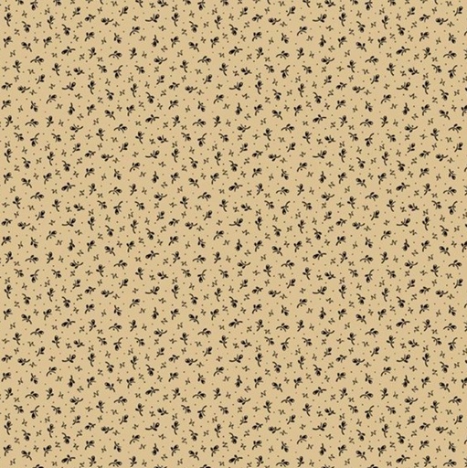 [MB-R171483D-Bei] Cotton Thimble Miniatures Abstract Flowers Beige from Marcus Fabrics