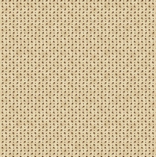 [MB-R171490D-Tan] Cotton Thimble Miniatures Tossed Buds Tan from Marcus Fabrics