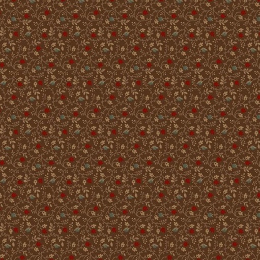 [MB-R171497D-BRN] Cotton Thimble Miniatures Secret Garden Brown from Marcus Fabrics