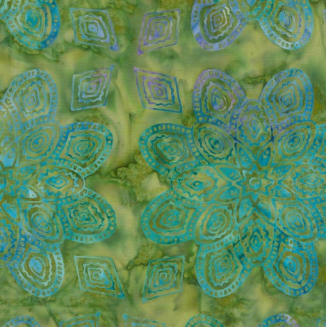 [Blan-1610] Ocean Mandala Batiks Tropical Mandala from Blank Quilting