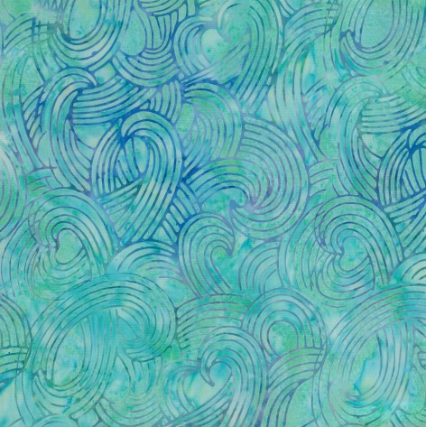 [Blan-1614] Ocean Mandala Batiks Surf's Up from Blank Quilting