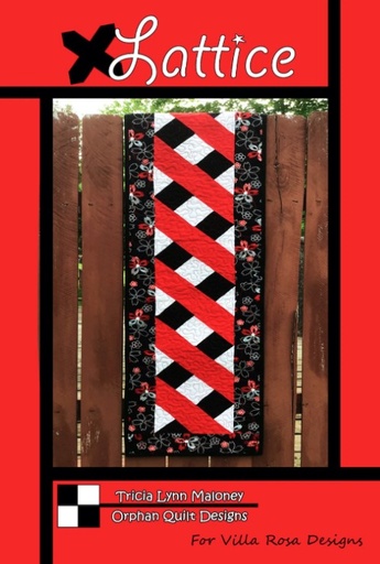 [VRD-OQ-045] Lattice Table Runner Pattern by Tricia Lynn Maloney for Villa Rosa Designs