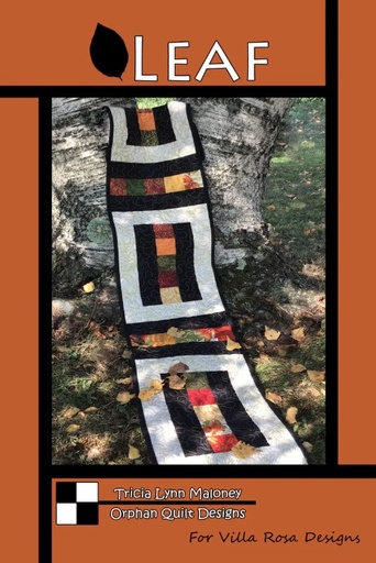 [VRD-LEAF] Leaf Table Runner Pattern by Tricia Lynn Maloney for Villa Rosa Designs
