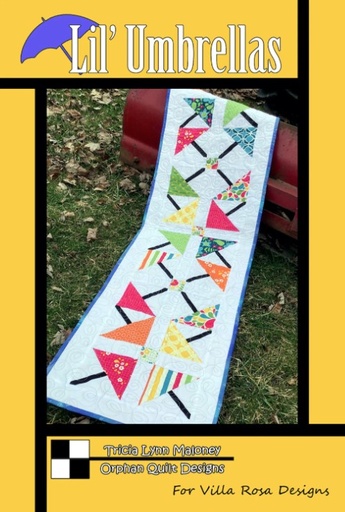 [VRD-OQ-026] Lil' Umbrellas Table Runner Pattern by Tricia Lynn Maloney for Villa Rosa Designs