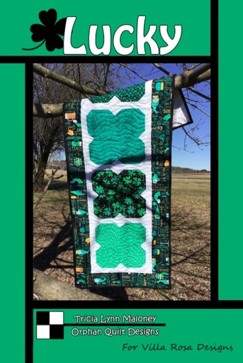 [VRD-OQ-073] Lucky Table Runner Pattern by Tricia Lynn Maloney for Villa Rosa Designs