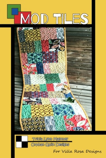 [VRD-OQ-050] Mod Tiles Table Runner Pattern by Tricia Lynn Maloney for Villa Rosa Designs