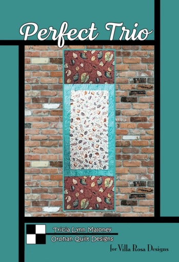 [VRD-OQ-089] Perfect Trio Table Runner Pattern by Tricia Lynn Maloney for Villa Rosa Designs