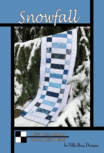 [VRD-OQ-112] Snowfall Table Runner Pattern by Tricia Lynn Maloney for Villa Rosa Designs