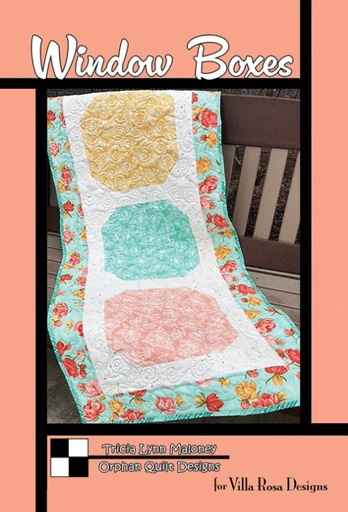 [VRD-OQ-117] Window Boxes Table Runner Pattern by Tricia Lynn Maloney