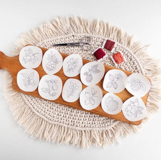 [ONC-BERRIES] Berries Stick & Stitch Pattern from Olmsted Needlework Co.