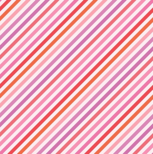 [MAY-11030-P] Sweet Shoppe Bias Stripe Pink by Kimberbell for Maywood Studio