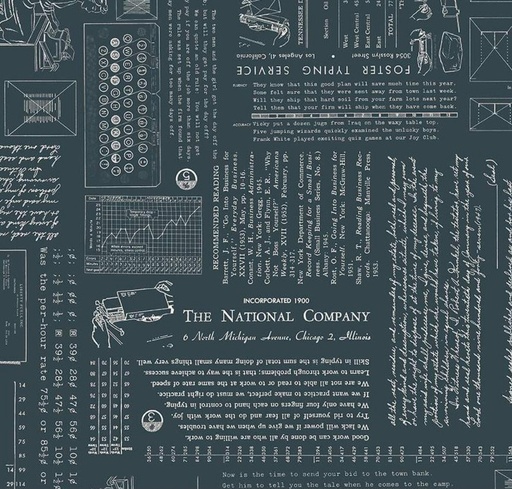 [RB-16850-BLKBRD] Typeography Blackboard by Lori Holt for Riley Blake Designs