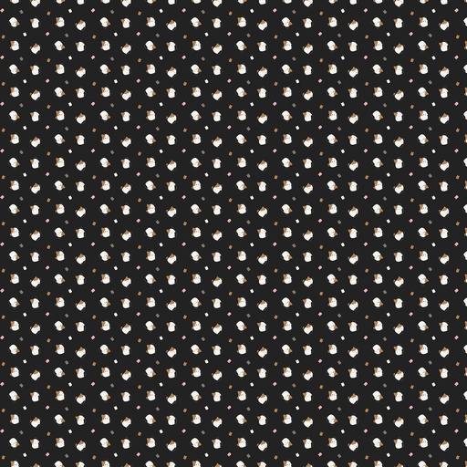 [NOR-SQ1004-99] Squishmallows Tossed Cats Black from Northcott