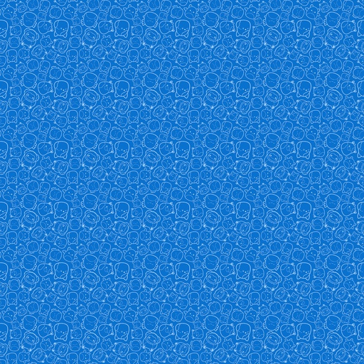 [NOR-SQ1008-45] Squishmallows Tossed Outlines Blue from Northcott