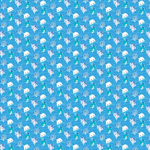 [NOR-SQ1011-40] Squishmallows Packed Mallows Blue from Northcott