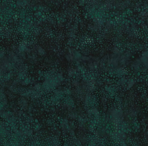 [HOF-X2613-216] Deep Blue Sea Batik Abstract Dots Black Jade from Hoffman Fabrics