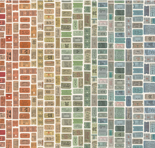 [FS-PWTH322-MULTI] Palette Multi Tickets by Tim Holtz for Free Spirit