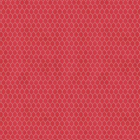 [WP-39905-333] Country Blue Chicken Wire Red from Wilmington Prints