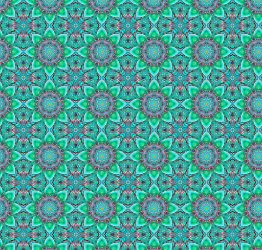 [HOF-5616-61] Bubblelicious Flower Burst Turquiose from Hoffman Fabrics