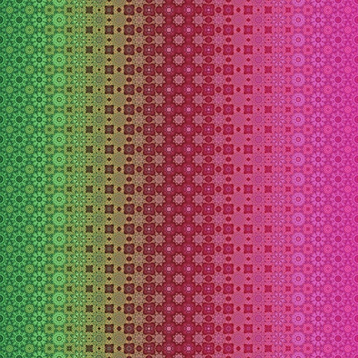 [HOF-5623-757] Bubblelicious Large Kaleidoscope Stripes Razzmatazz from Hoffman Fabrics