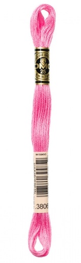 [DMC-117-3806] DMC Embroidery Floss Light Cyclamen Pink 3806