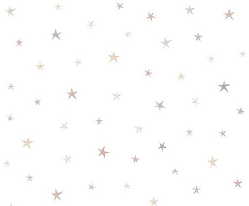 [SEF-8253-03] Sleepy Teddy Tossed Stars White by Sharla Fults for Studio E Fabrics