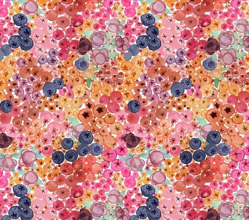 [WF-54774D-6] Forest Fruits Ripe Berries Pink by Betsy Olmsted for Windham Fabrics