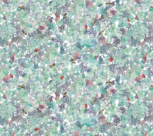 [WF-54775D-9] Forest Fruits Sweet Pollen Aqua by Betsy Olmsted for Windham Fabrics
