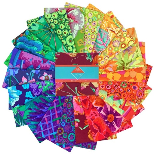 [FR-FB6CPGP.SPEC] Classics Plus 5" Charm Pack Spectrum by Kaffe Fassett Collective for FreeSpirit Fabrics