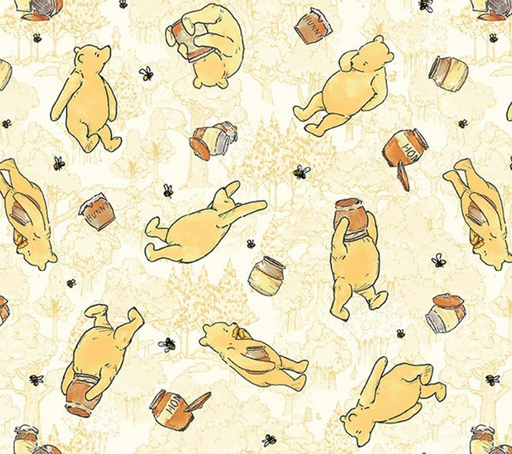 [STE-8716-44] Classic Winnie Bears Yellow from Studio E