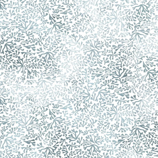 [PB-05992-WLT] Celestial Seasons Packed Florishes White from P&B Textiles