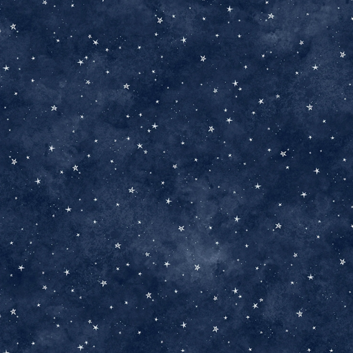 [PB-05993-N] Celestial Seasons Starry Sky Navy from P&B Textiles